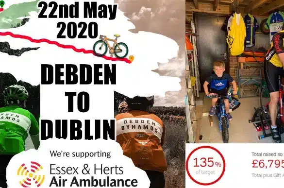 22nd May 2020 Debden to Dublin ride
