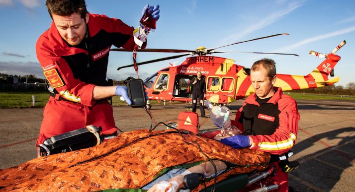 Essex & Herts Air Ambulance appeals for help keeping `Blood on Board’