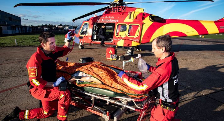 Essex & Herts Air Ambulance reaches amazing blood milestone
