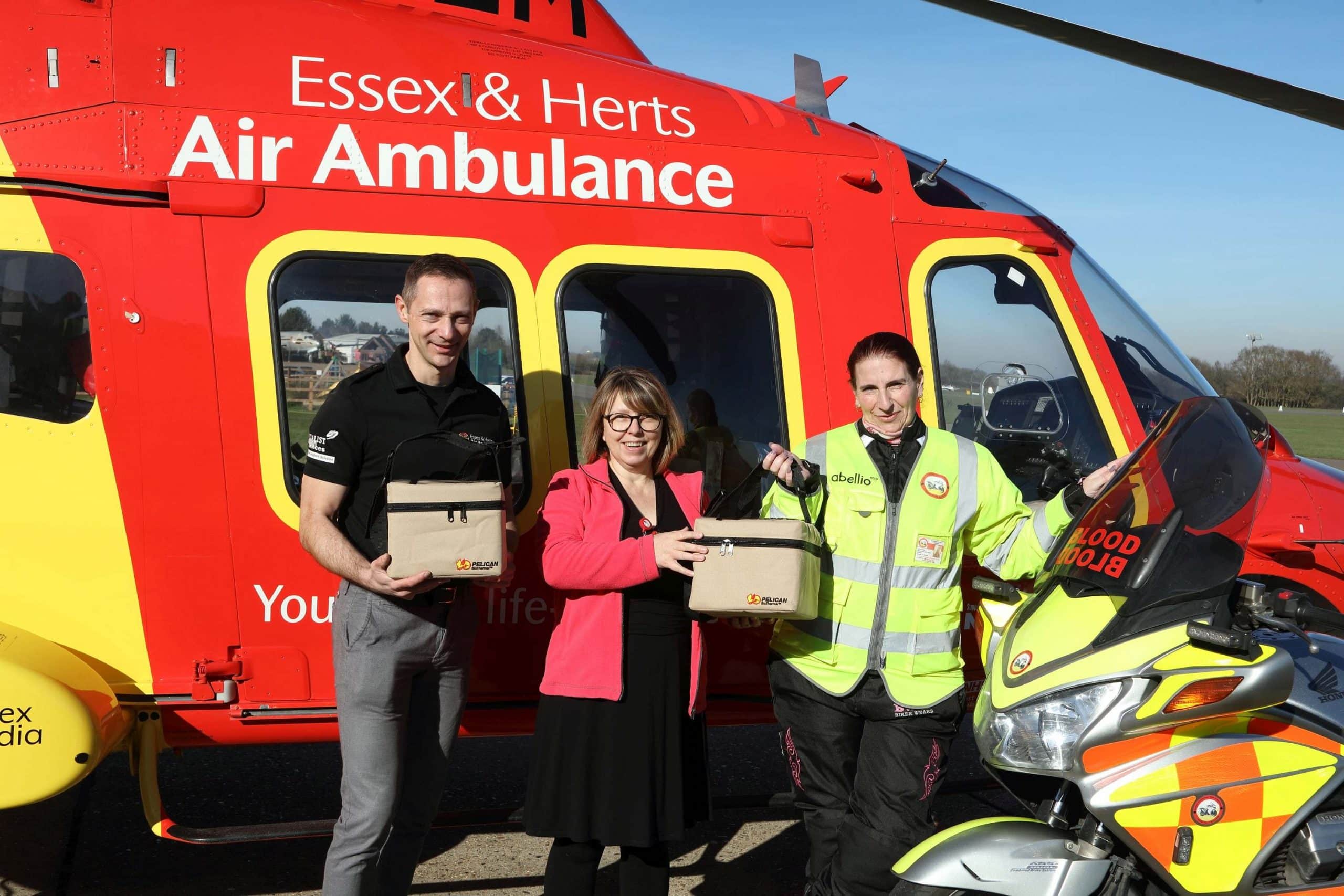 Essex & Herts Air Ambulance to carry blood supplies