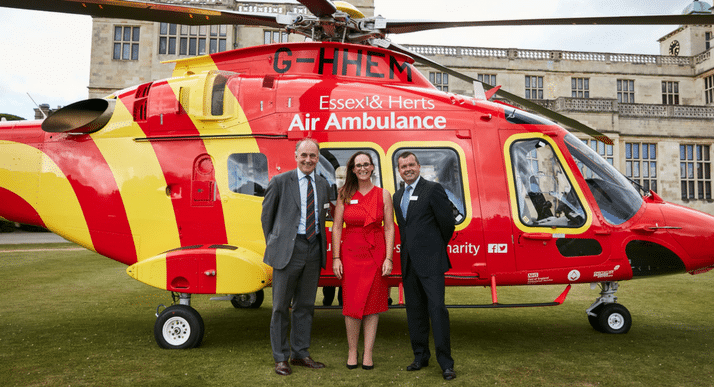 Essex & Herts Air Ambulance welcomes new Chair of Trustees