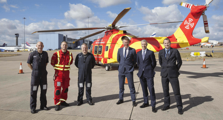 Essex & Herts Air Ambulance gets support from Harrods Aviation Ltd and London Luton Airport