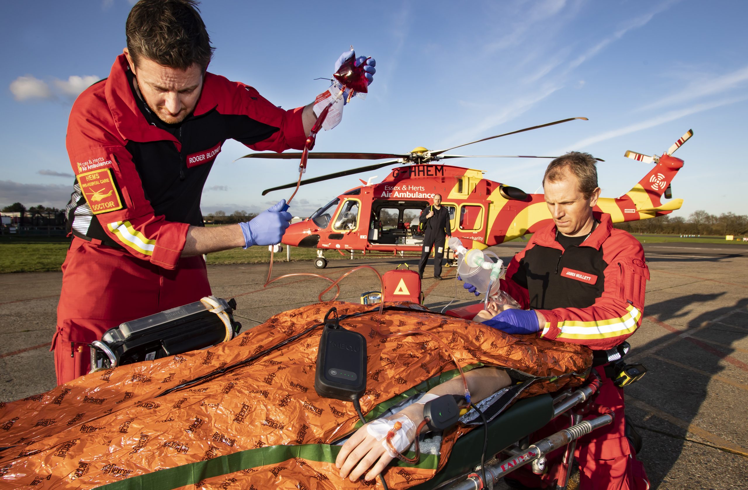Essex & Herts Air Ambulance reaches 1000 days carrying Blood on Board Milestone