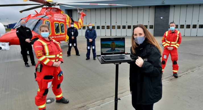 Essex & Herts Air Ambulance gets keys to new airbase