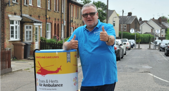 Ray Winstone donates his talents to Essex & Herts Air Ambulance