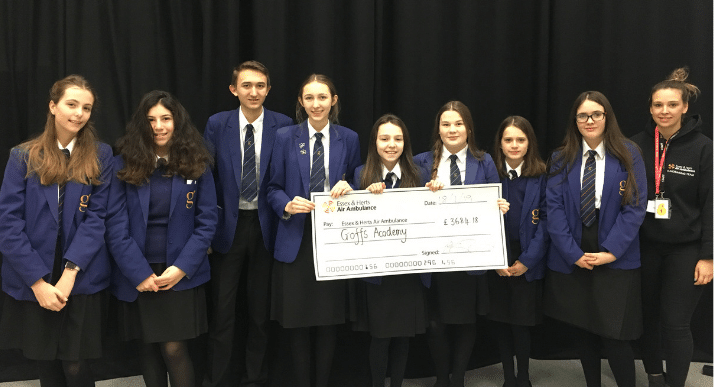 Cheshunt students raise thousands for Air Ambulance
