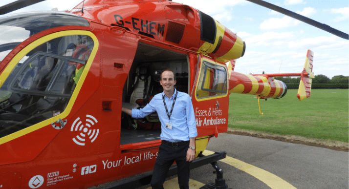 Student placement inspired Chris to become an Air Ambulance doctor