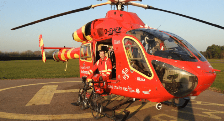 Medical Director gets on his bike to support Air Ambulance Charity