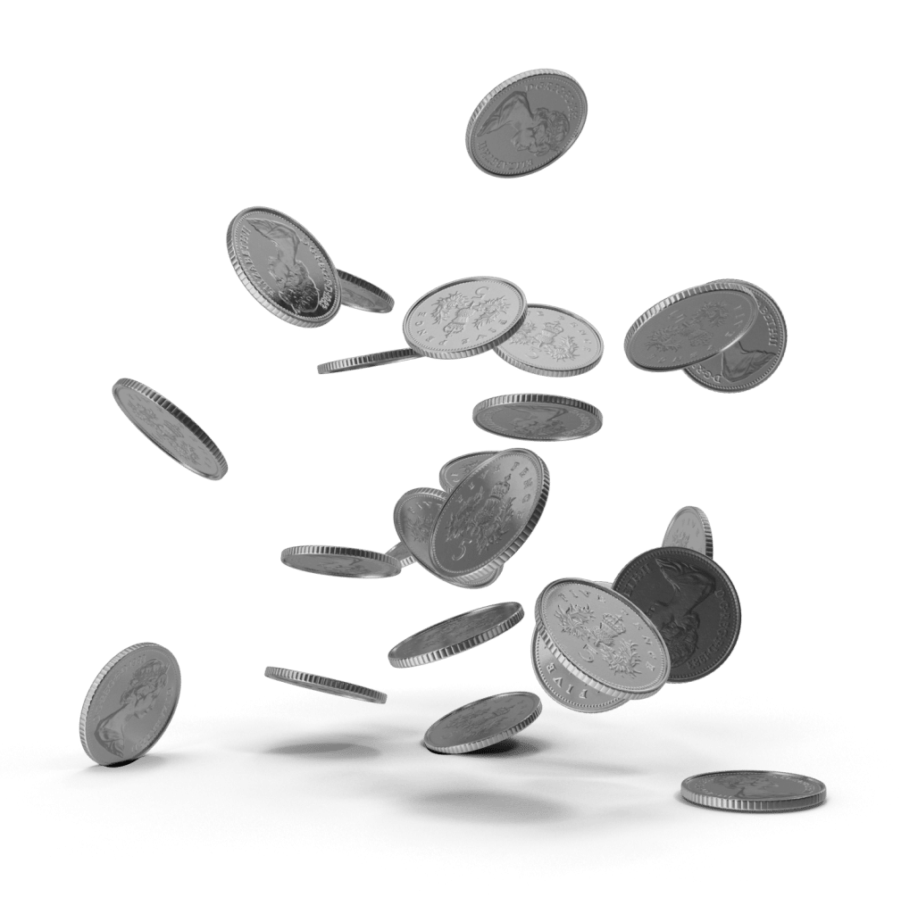 silver coins for the silver coin challenge fundraiser