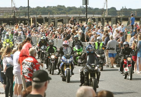 Motorcycle Run 2019, public, supports and sponsors in attendance