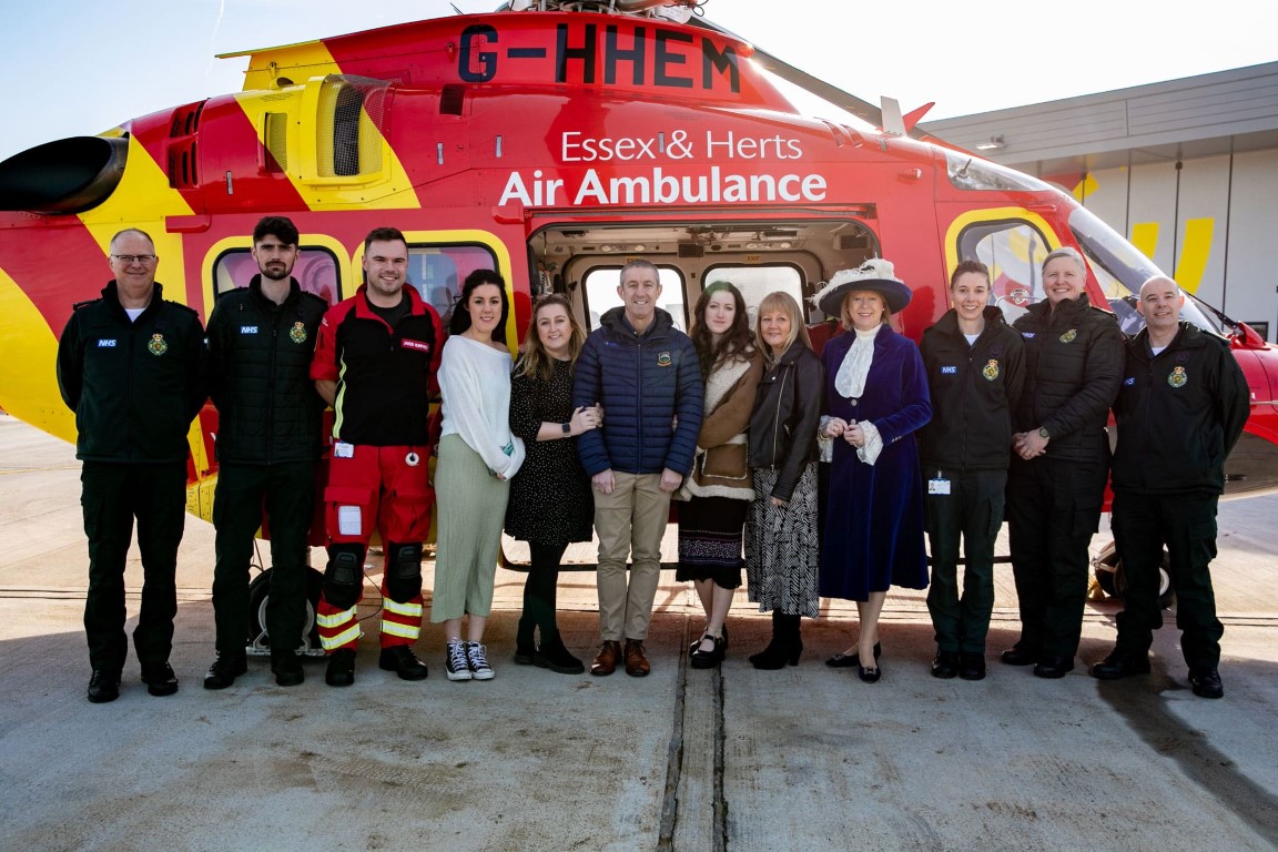 Andy with the Herts and Essex Air Ambulance