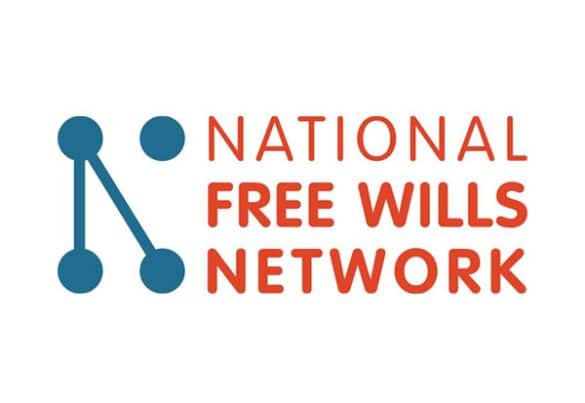 National Free Wills Network logo in blue and red